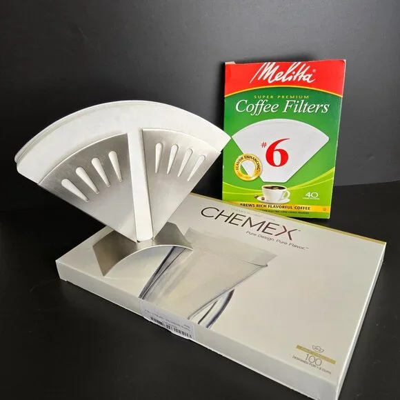 ZACK Rare Retired Stainless Coffee Filter Napkin Holder GERMANY Geometric Modern - Picture 6 of 16